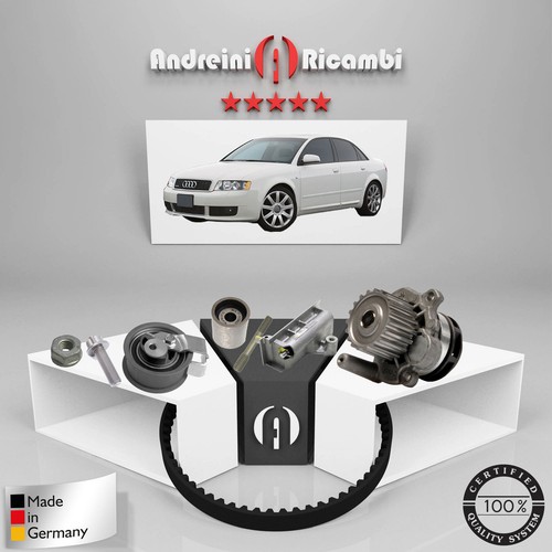 KIT DISTRIBUZIONE + POMPA ACQUA AUDI A4 B6 1.9 TDI 96KW 130CV 2003 -> - Afbeelding 1 van 2