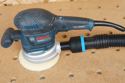 Bosch GEX34-6N compatible con adaptador de aspiradora de tienda 1 7/8 y ROS65VC - Imagen 6 de 6