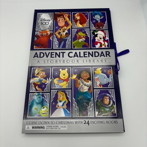 Disney 100 Advent Calendar 24 Mini Books Storybook Library, Countdown Christmas