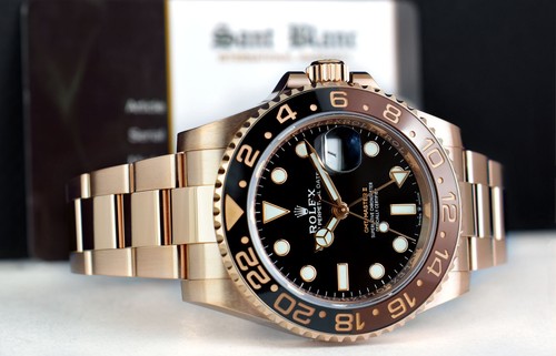 ROLEX - 40mm Rose Gold GMT Master II Root Beer 126715 CHNR - SANT BLANC - Picture 6 of 10