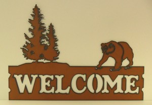 Metal-Grizzly-Bear-and-Pine-Trees-Welcome-Sign-Made-in-USA