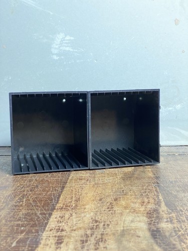 Small Black Plastic Modular CD Storage Rack Holds 10 CDs Stackable CD Holder - Picture 12 of 18