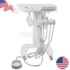 Portable 4H Mobile Dental Delivery Unit System Cart Treatment Work Compressor