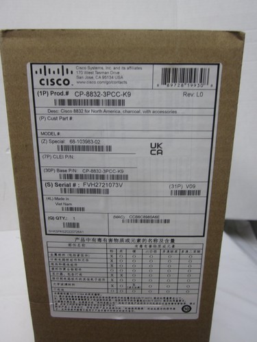 Téléphone de conférence IP NOB Cisco 8832 POE CP-8832-3PCC-K9 - Photo 4/4