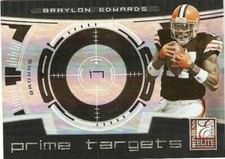 BRAYLON EDWARDS 2008 DONRUSS ELITE PRIME TARGETS SERIAL #45/400 CLEVELAND BROWNS