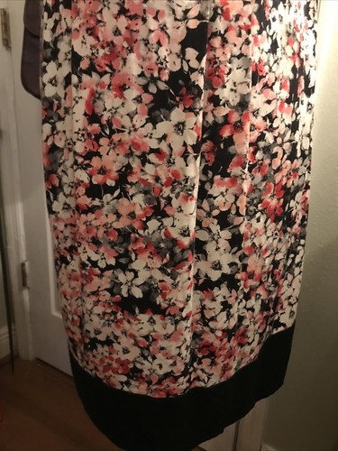 J. Jill Wearever Women's Dress Size L Floral Sleeveless Stretch Knee Length - Picture 3 of 4