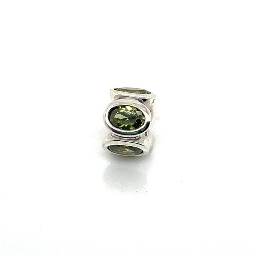 Genuine Pandora Sterling Silver Green Oval Lights CZ Charm 790311GCZ - Picture 5 of 6