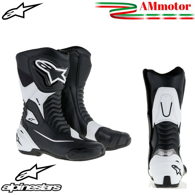 XTRM-CORE Nuovo Stivali Moto da Uomo Stivali Sportivo Motocicletta Corsa Scooter Racing Stradali Stivale Nero