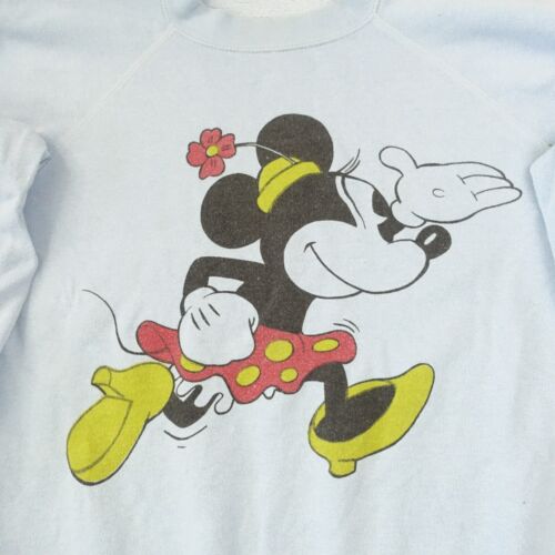 Felpa Disney uomo grande anni 80 90 Minnie Mouse rara maglione blu - Foto 2 di 20