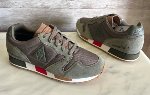 Le Coq Sportif Omega Men's Green Lifestyle Trainers Sneakers 9 Eclat Shoes 42 - Picture 6 of 12