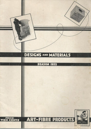 Designs & Materials 1932 Catalog Art-Fibre Student Furniture Weaving Projects - 第 1/5 張圖片