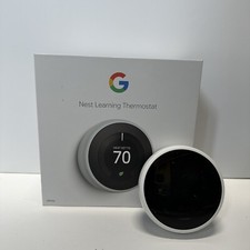 Google - Nest Learning Smart Wifi Thermostat - white