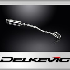 Honda XL250S 1978-1981 Delkevic Complete Exhaust 200mm Round Stainless Silencer