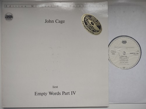 JOHN CAGE - EMPTY WORDS PART IV MFB 003-004 - Picture 1 of 4