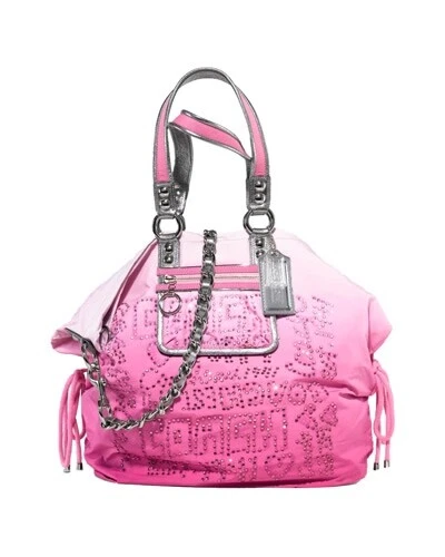 Bolso de Mano Coach Bolso Story Parche Estrás Amapola 2 Vías Bandolera Hombro 15312 Rosa Foto 3 de 4