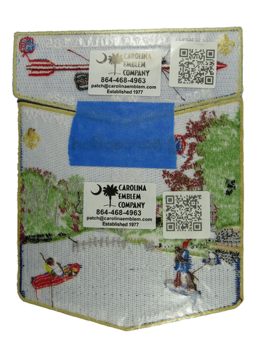 Atta Kulla Kulla Kulla Lodge 185 Blue Ridge SC 2024 NOAC Set lacci GLD Bdr (24-193) - Foto 2 di 2