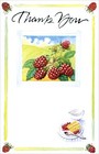 Friendly THANK YOU Card, Raspberry Blackberry Breakfast by Premium Greetings +✉