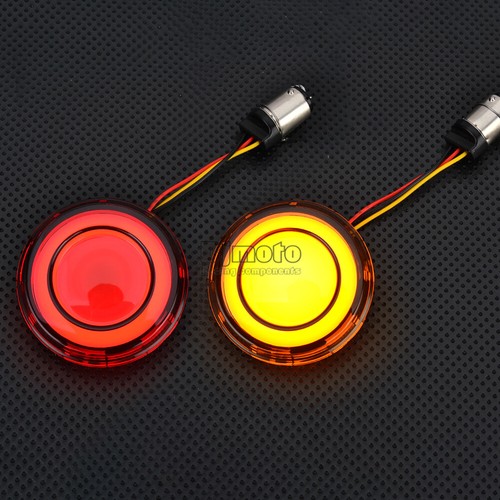 1157 LED Bullet Rear Turn Signal Lights For Harley Softail Road King Dyna  - Bild 5 von 13