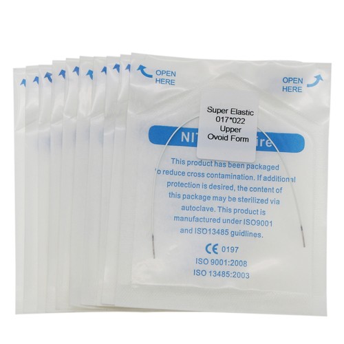 10 piezas de cables de arco de ortodoncia dental súper elásticos blancos rectangulares forma ovoide - Imagen 6 de 44