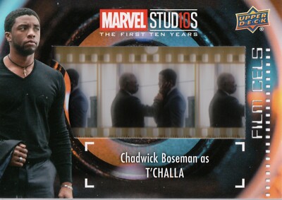 Marvel Die ersten zehn (10) Jahre, Chadwick Boseman T Challa Film Cell Karte FC-12
