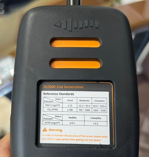 Temtop M2000 2nd Generation PM2.5 PM10 CO2 HCHO Air Quality Monitor Data  - Picture 5 of 12