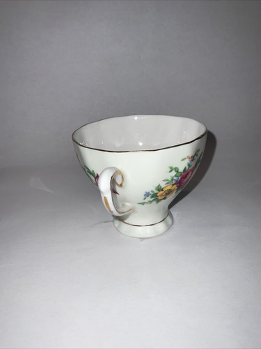 Colclough Pink Flowers Footed Tea Cup Bone China England - Picture 2 of 7