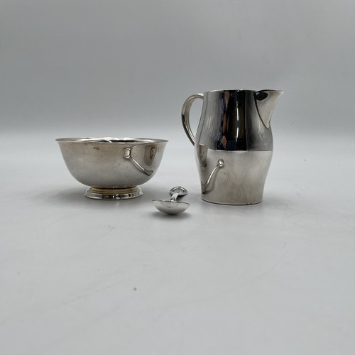 Paul Revere Silverplate Creamer & Bowl Reproduction with a Spoon - Picture 15 of 24