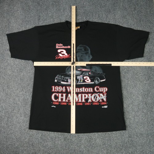 Vintage NASCAR Dale Earnhardt 1994 Winston Cup Herren XL Shirt Black Nutmeg Mills - Bild 1 von 8