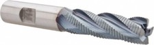 Hertel 5/8" Diam, Fine Pitch, 2" LOC, 4 Flute Cobalt Roughing Square End Mill...