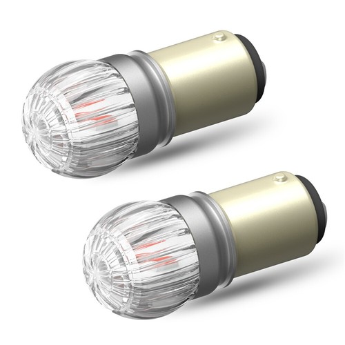 New AUXITO Red 2X BAY15D 1157 LED 2057 Stop Turn Signal Brake Tail Light Bulbs - Picture 9 of 10