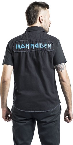 Iron Maiden Vest Jacket Heavy Metal Band Black Sleeveless Fear Of The Dark - Picture 6 of 6