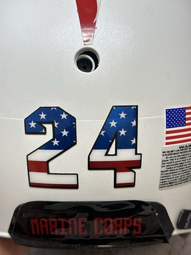 UCF Knights Veterans Day Edition Team Issued Schutt Z10 US Marine Tribute Helmet - Picture 9 of 14