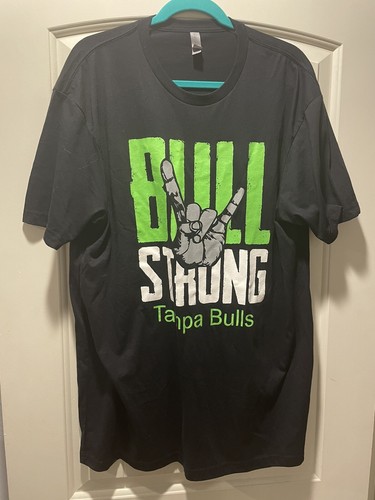 University of South Florida Bulls T-Shirt, Herren XL "Bull Strong" schwarz Shirt - Bild 1 von 3
