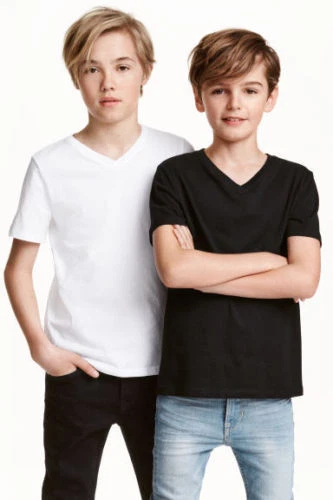 boys v neck shirts