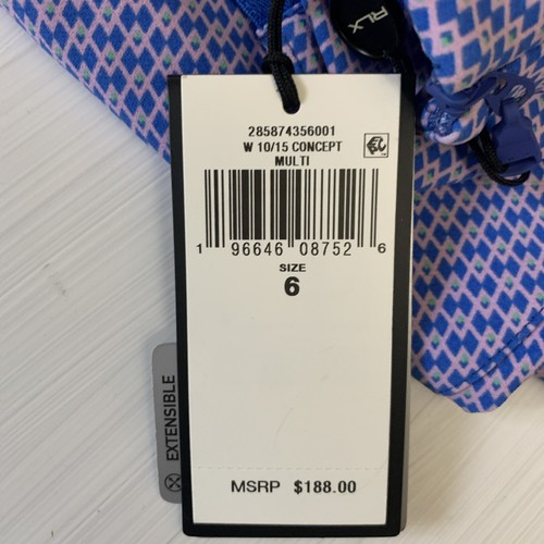 Pantaloni da golf RLX Polo Ralph Lauren Eagle donna 4 o 6 blu rosa nuovi con etichette - Foto 3 di 13