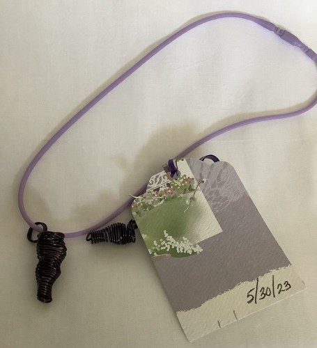 Jabekit Jewelry Purple Twister Cyclone Earrings and Necklace Handmade 230530/JA - Picture 4 of 4