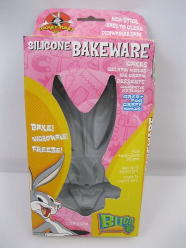 Bugs Bunny Silikon Backformen Looney Tunes Antihaft Form Backen Mikrowelle Einfrieren - Bild 1 von 6
