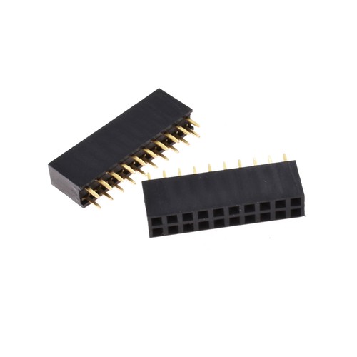 10 Stück 2x10 20Pin 2,54 mm Doppelreihig Buchse Gerade Stiftleiste Teilung Buchse Stiftleiste - Bild 1 von 7