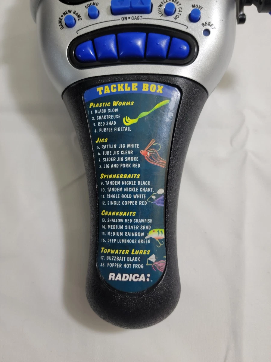 Radica Lunker Bass Fishing Handheld Electronic Fishing Game