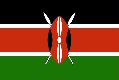 Kenia lfd0086 Autoaufkleber Sticker Fahne Flagge Land - Picture 1 of 1