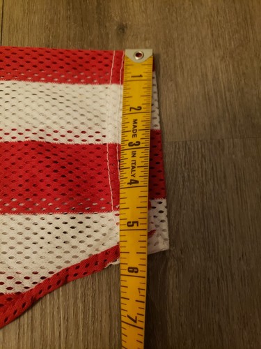 VTG 70s OKLAHOMA SOONERS Red Nylon Mesh Sports Jersey Shirt BOYS Sz M? FLAWS - Picture 15 of 16