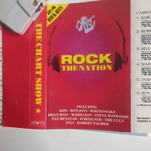 Rock The Nation 24 Rock Hits Double Music Cassette Chart Show ZDD2 Dover Records - 第 14/24 張圖片