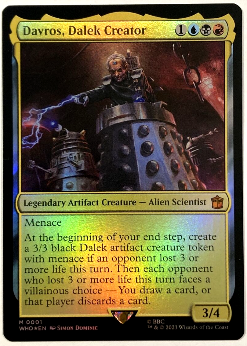 MTG Davros, Dalek Creator *FOIL* Doctor Who 0001 NM | eBay
