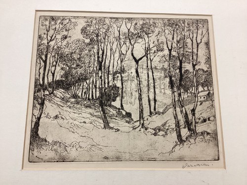 Claude Edmund Delbos 1929 Signed Landscape Etching - Picture 14 of 14