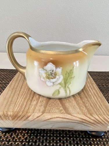 Vintage handbemaltes Milchkännchen aus feinem Porzellan - Bild 4 von 7