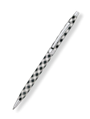 Cross Century Black Gingham Ballpoint Pen New In Box AT0082-66 Retired Pen