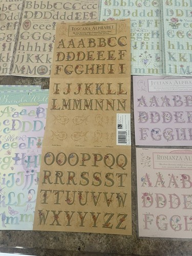 K&Co Scrapbooking LOT Alphabet Die Cut Stickers Lot Brenda Walton Arts & Crafts - Picture 7 of 8