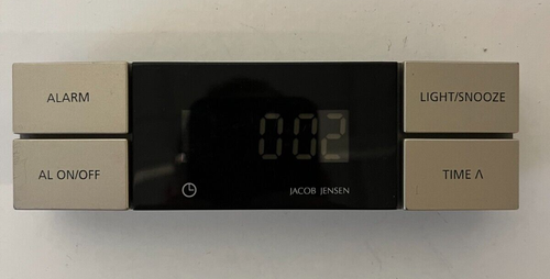 Jacob Jensen Digital Alarm Clock - Minimalist Design, Model 046078A Works Great - Picture 1 of 7
