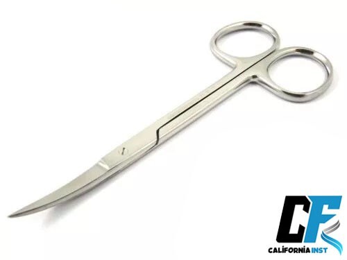 Chirurgische Irisschere 4,5" gebogen Veterinär Instrument Gewebe Zahnfleischschere - Bild 1 von 1