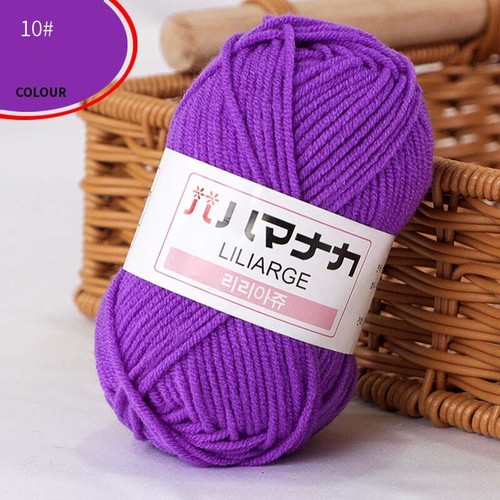 Wholesale 42 Colors Baby Knit Wool Yarn Soft Cotton Bamboo Crochet Knitting Yarn - Picture 21 of 54